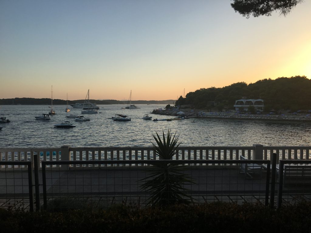 Sonnenuntergang auf Hvar, Kroatien