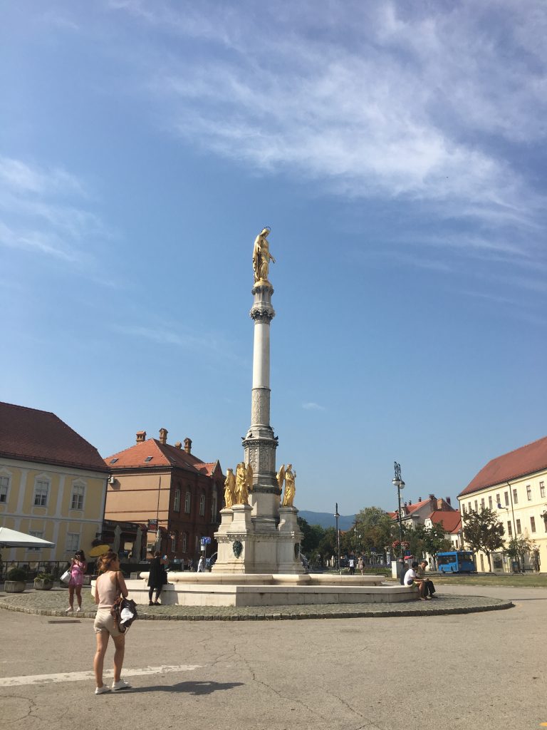 Mariensäule in Zagreb, Kroatien