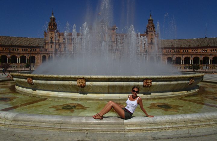 Plaza Espana in Sevilla Spanien